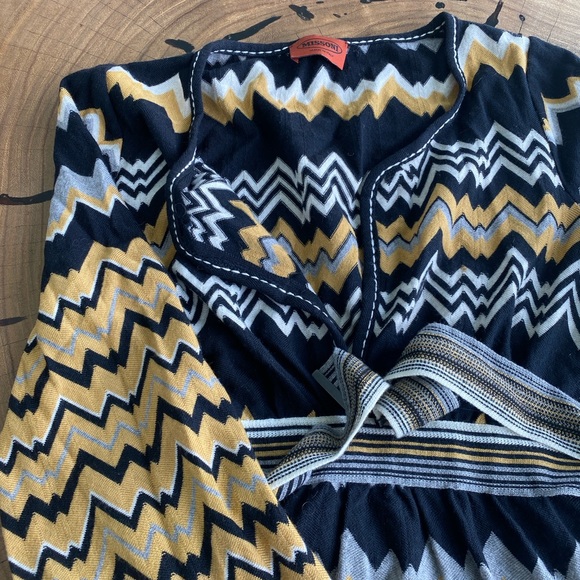 Missoni Sweater Top with Bell Sleeves and Tie - Picture 3 of 5